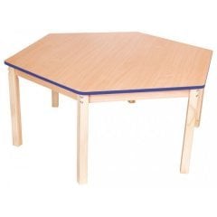 Altıgen Akça Renk Öğrenci Masası - Sınıf Öğrenci Masası