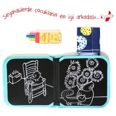Mini Karalama Defteri (Van Gogh - 4'lü tozsuz tebeşir dahildir