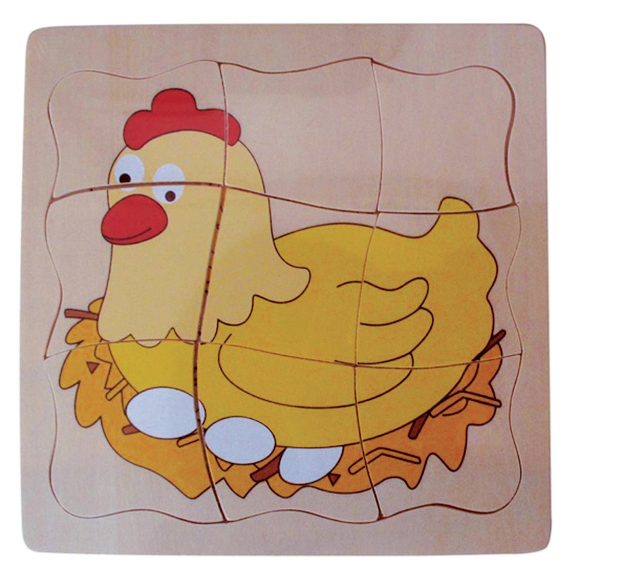 Toptoys Kat Kat Tavuk Ahşap Puzzle