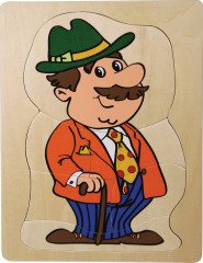 Kat Kat Dede Ahşap Puzzle