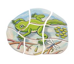 Kat Kat Kurbağa Ahşap Puzzle