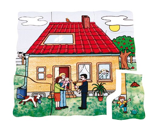 Kat Kat İnşaat Ahşap Puzzle