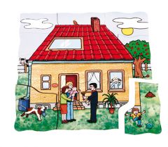Kat Kat İnşaat Ahşap Puzzle