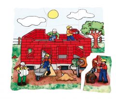 Kat Kat İnşaat Ahşap Puzzle