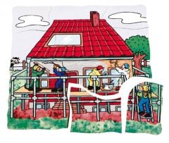 Kat Kat İnşaat Ahşap Puzzle