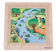 Kat Kat Şantiye Ahşap Puzzle