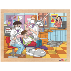 24 PARÇA AHŞAP PUZZLE-DİŞÇİ