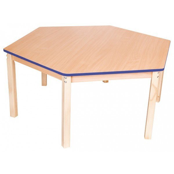 Altıgen Akça Renk Öğrenci Masası - Sınıf Öğrenci Masası