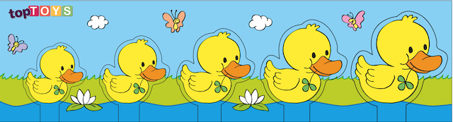 Küçükten Büyüğe Sıralama Ördek Ahşap Puzzle