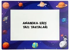 Uzay Temalı Anaokulu Kreş Yazı Tahtası