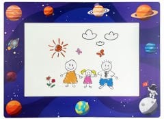 Uzay Temalı Anaokulu Kreş Yazı Tahtası