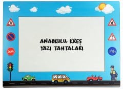 Trafik Temalı Anaokulu Kreş Yazı Tahtası