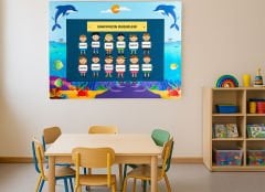 Okyanus Temalı Anaokulu Kreş  Pano