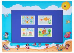 Tatil Temalı Ahşap Anaokulu Kreş  Pano