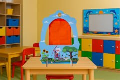 NASREDDİN HOCA TEMALI AHŞAP ANAOKULU KREŞ MASAÜSTÜ KUKLA SAHNESİ