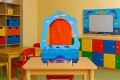 OKYANUS TEMALI AHŞAP ANAOKULU KREŞ MASAÜSTÜ KUKLA SAHNESİ