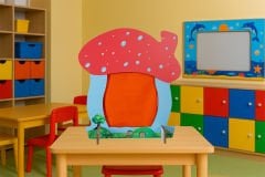 MANTAR TEMALI AHŞAP ANAOKULU KREŞ MASAÜSTÜ KUKLA SAHNESİ