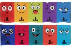 EMOJİ TEMALI AHŞAP ANAOKULU KREŞ ASKILIK