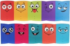 EMOJİ TEMALI AHŞAP ANAOKULU KREŞ ASKILIK