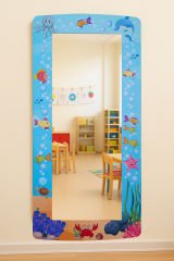 OKYANUS TEMALI AHŞAP ANAOKULU KREŞ BOY AYNASI