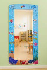 OKYANUS TEMALI AHŞAP ANAOKULU KREŞ BOY AYNASI