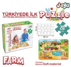 Jagu Yumuşak Puzzle Çiftlik